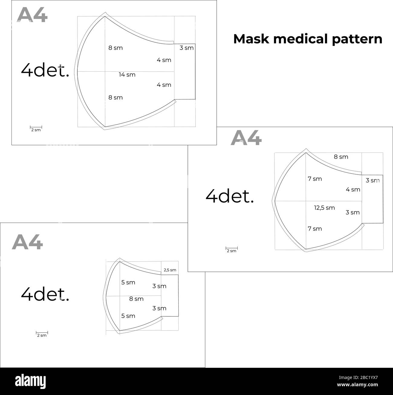 Reusable medical mask template against influenza viruses. Instructions for printing A4 format. DIY sewing pattern. The size is large, medium and child Stock Vector Image & Art - Alamy reusable-medical-mask-template-against-influenza-viruses-instructions-for-printing-a4-format-diy-sewing-pattern-the-size-is-large-medium-and-child-stock-vector-image-art-alamy