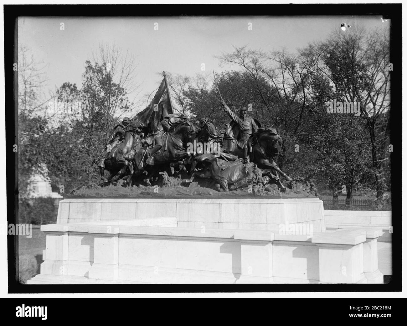 GRANT MEMORIAL AT CAPITOL. CAVALRY GROUP OF STATUARY Stock Photo