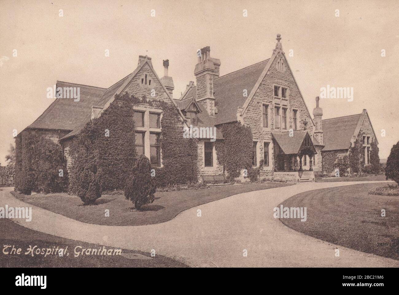 Grantham Cottage Hospital c.1900 Stock Photo Alamy