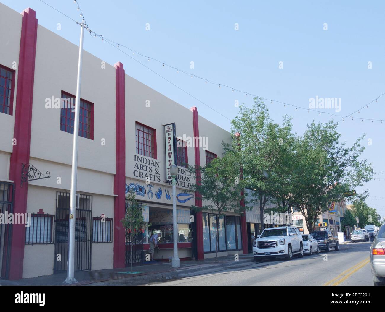 Gallup, New Mexico August 2018 Streetside view of the Indian Arts and