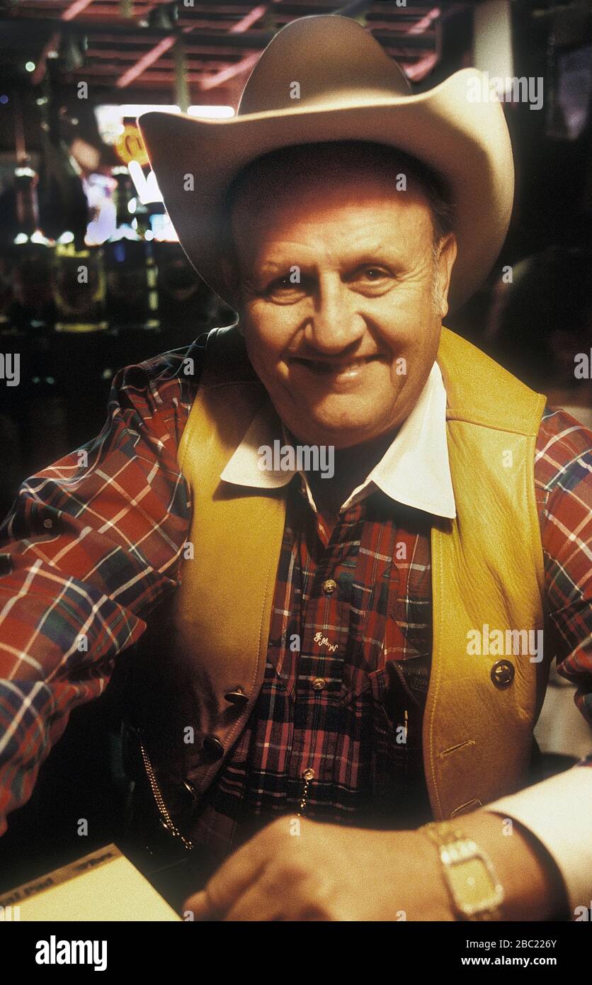 James White founder of the Broken Spoke Country Music Club in Austin Texas USA. 1995 Stock Photo