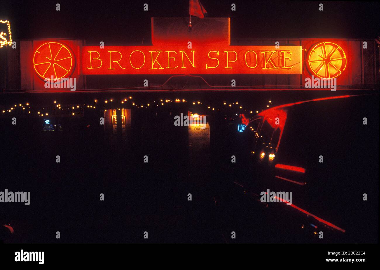 Broken Spoke Country Music Club in Austin Texas USA. 1995 Stock Photo