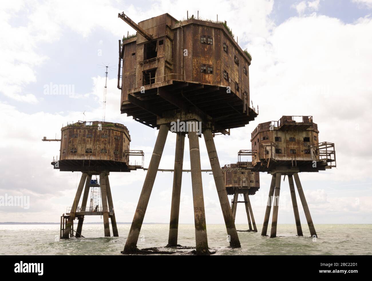 Uncle 6 Redsands, Maunsell forts, Thames Estuary, UK Stock Photo