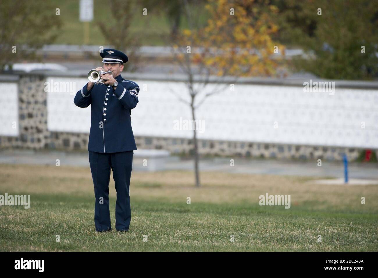 Graveside service for U.S. Air Force Maj. Candice Ismirle (30248601053). Stock Photo