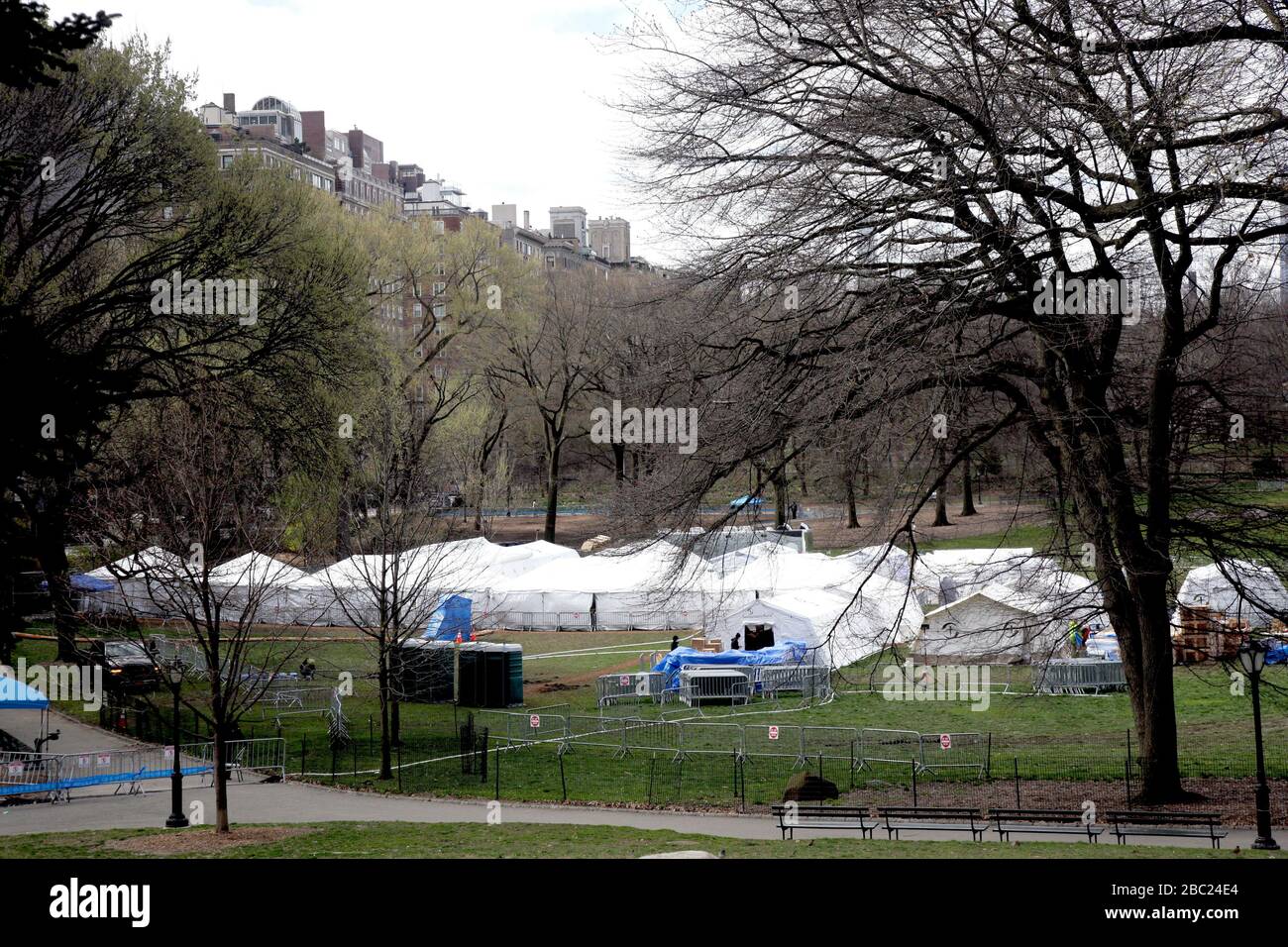 Central Park Emergency Field Hospital, New York, USA Stock Photo - Alamy