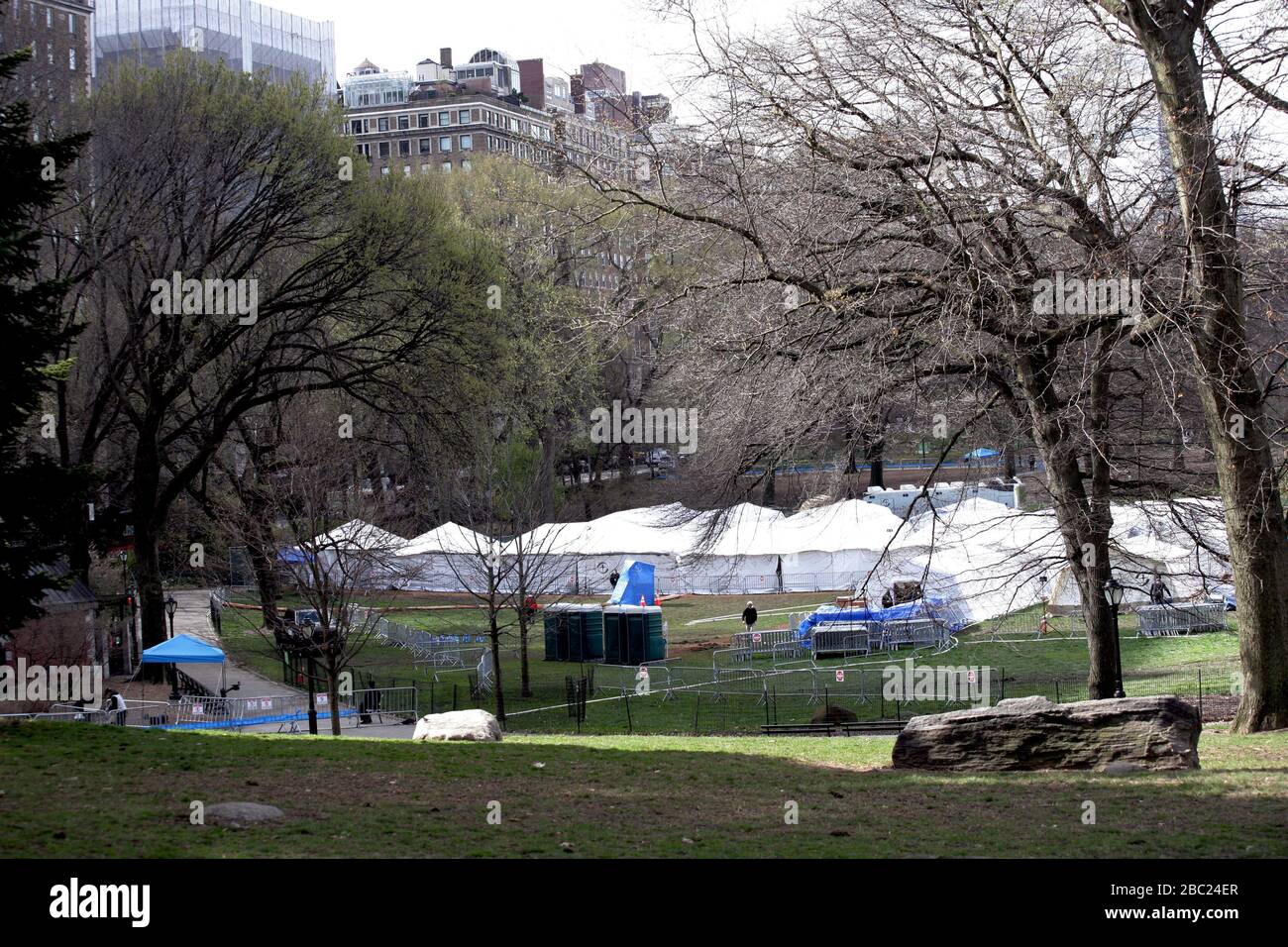 Central Park Emergency Field Hospital, New York, USA Stock Photo - Alamy