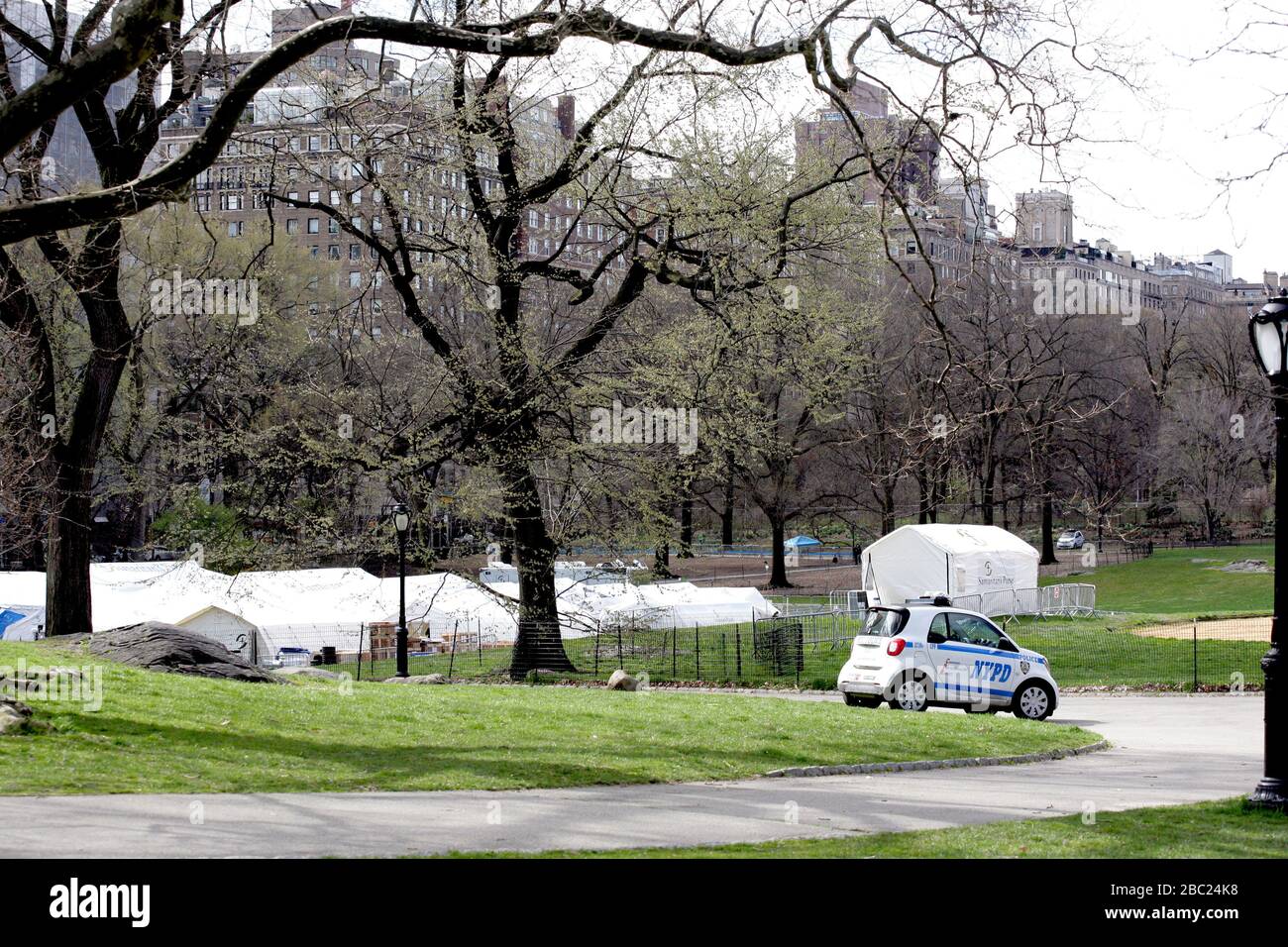 Central Park Emergency Field Hospital, New York, USA Stock Photo - Alamy