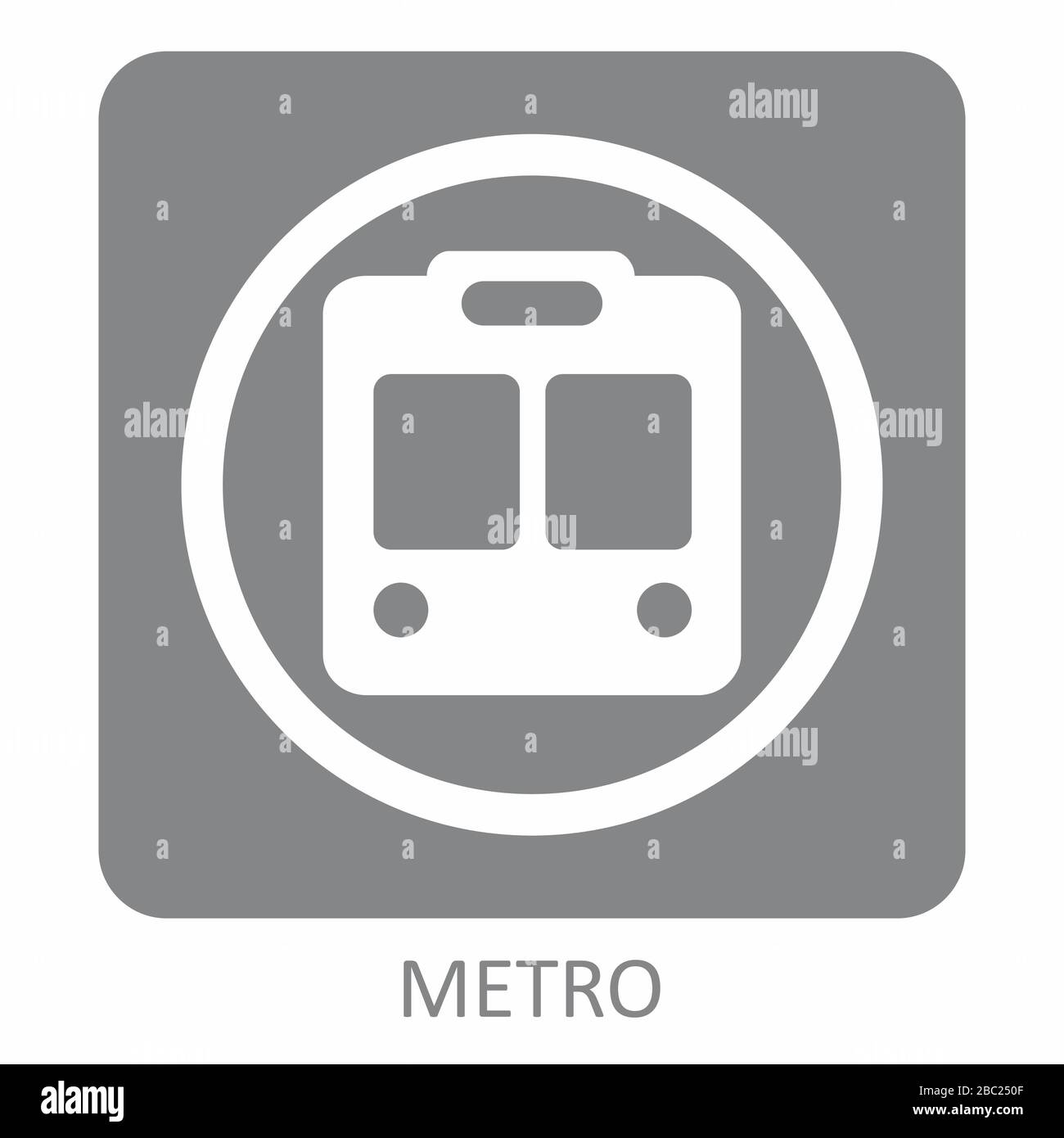Metro Icon Illustration Stock Vector Image & Art - Alamy