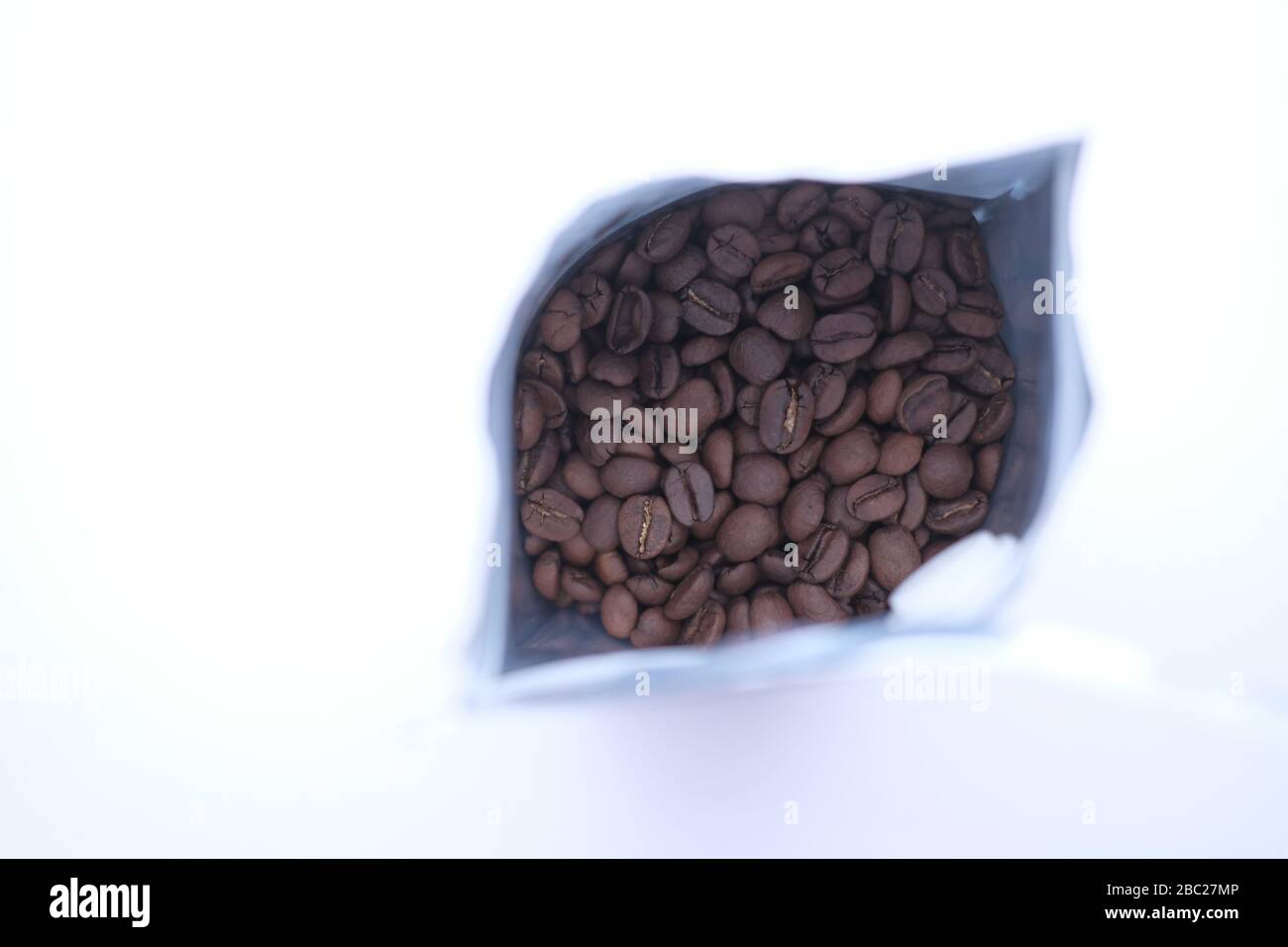 coffee beans isolated on white background with copy space Stock Photo