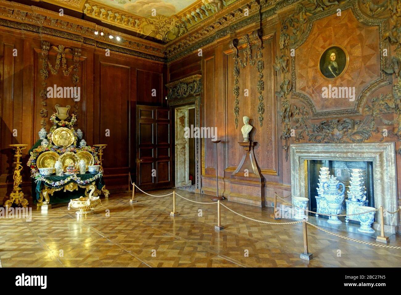 Great Chamber, Chatsworth House - Derbyshire, England Stock Photo - Alamy