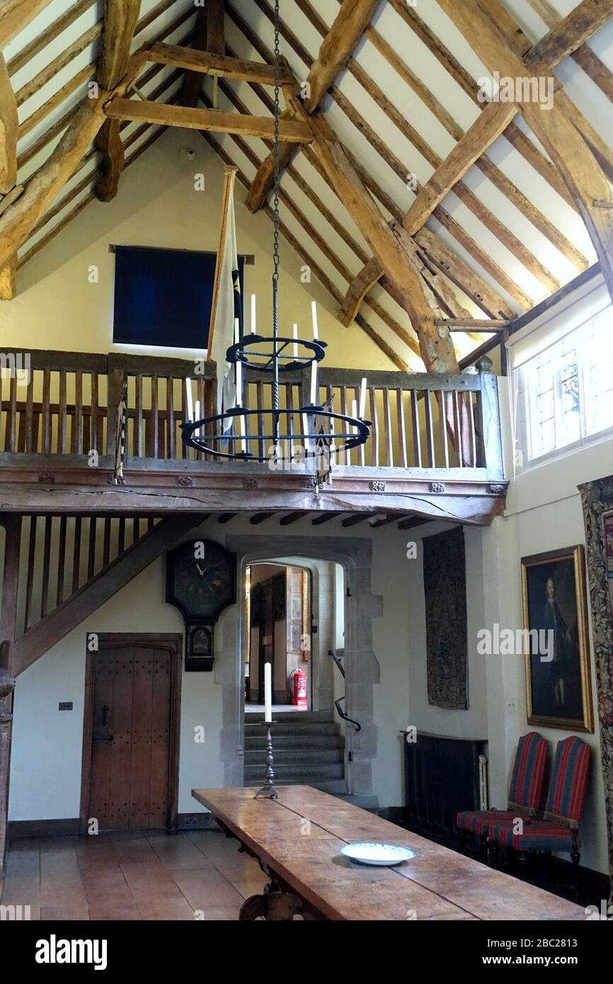 Great Hall Packwood House Warwickshire, England Stock Photo Alamy