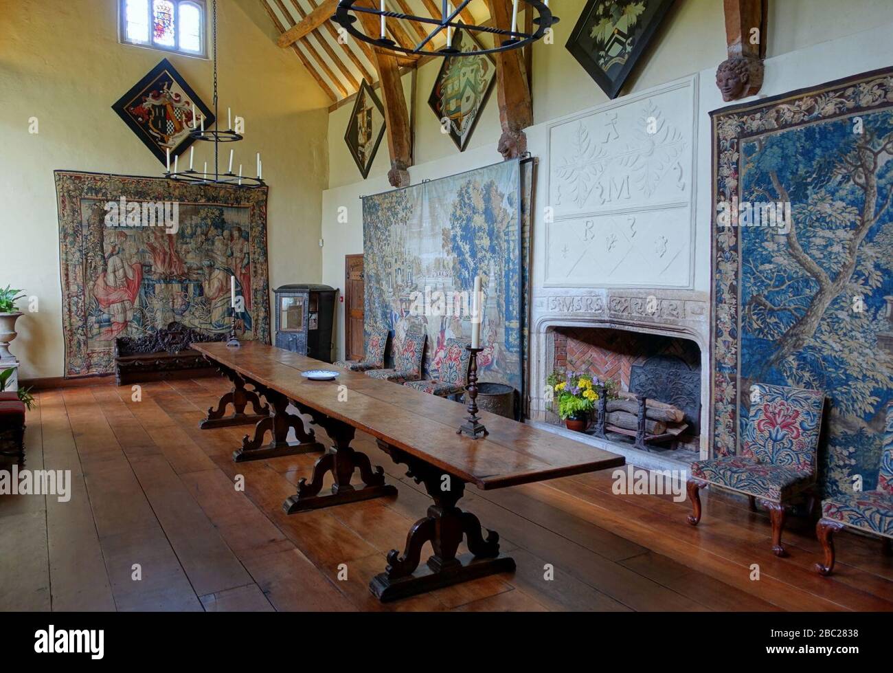 Great Hall Packwood House Warwickshire, England Stock Photo Alamy