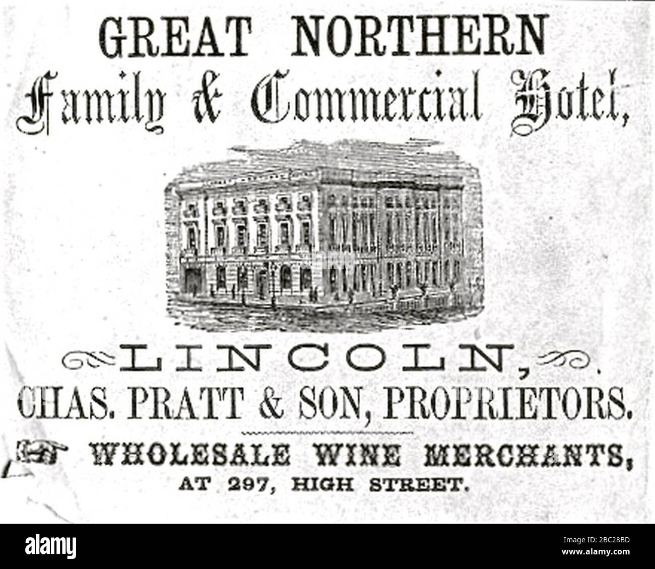 Great Northern Hotel Lincoln Stock Photo Alamy