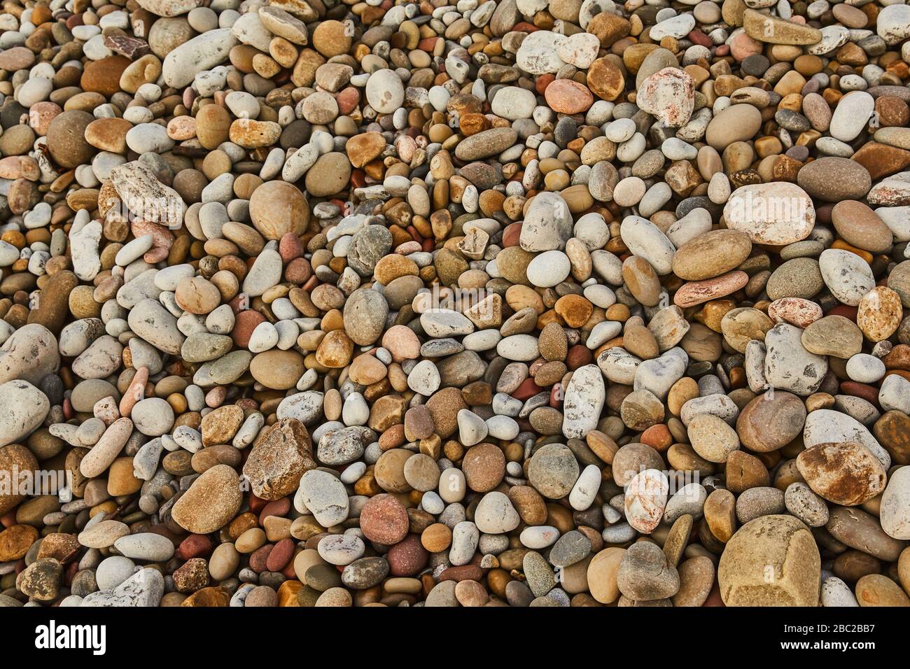 Pebbles on a beach, UK. Stock Photo