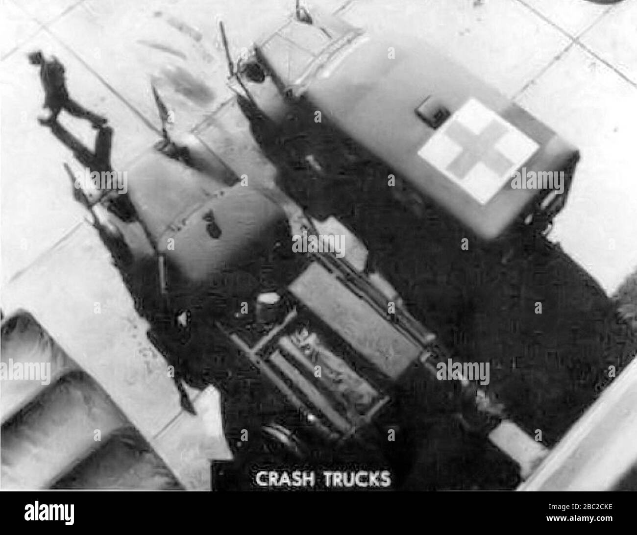 Greenville Army Airfield - Aircraft Crash Trucks. Stock Photo