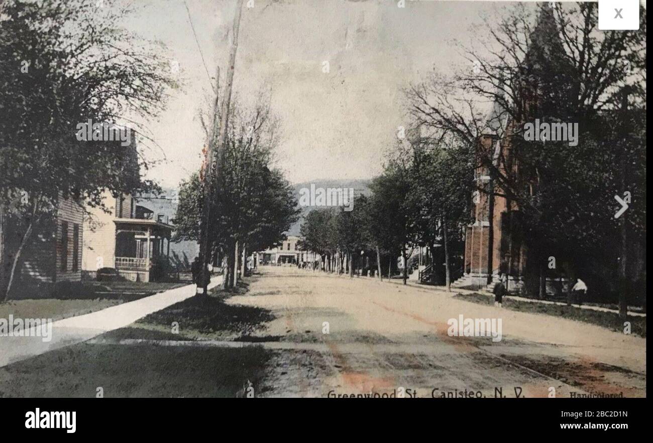 Greenwood Street, Canisteo, New York Stock Photo Alamy