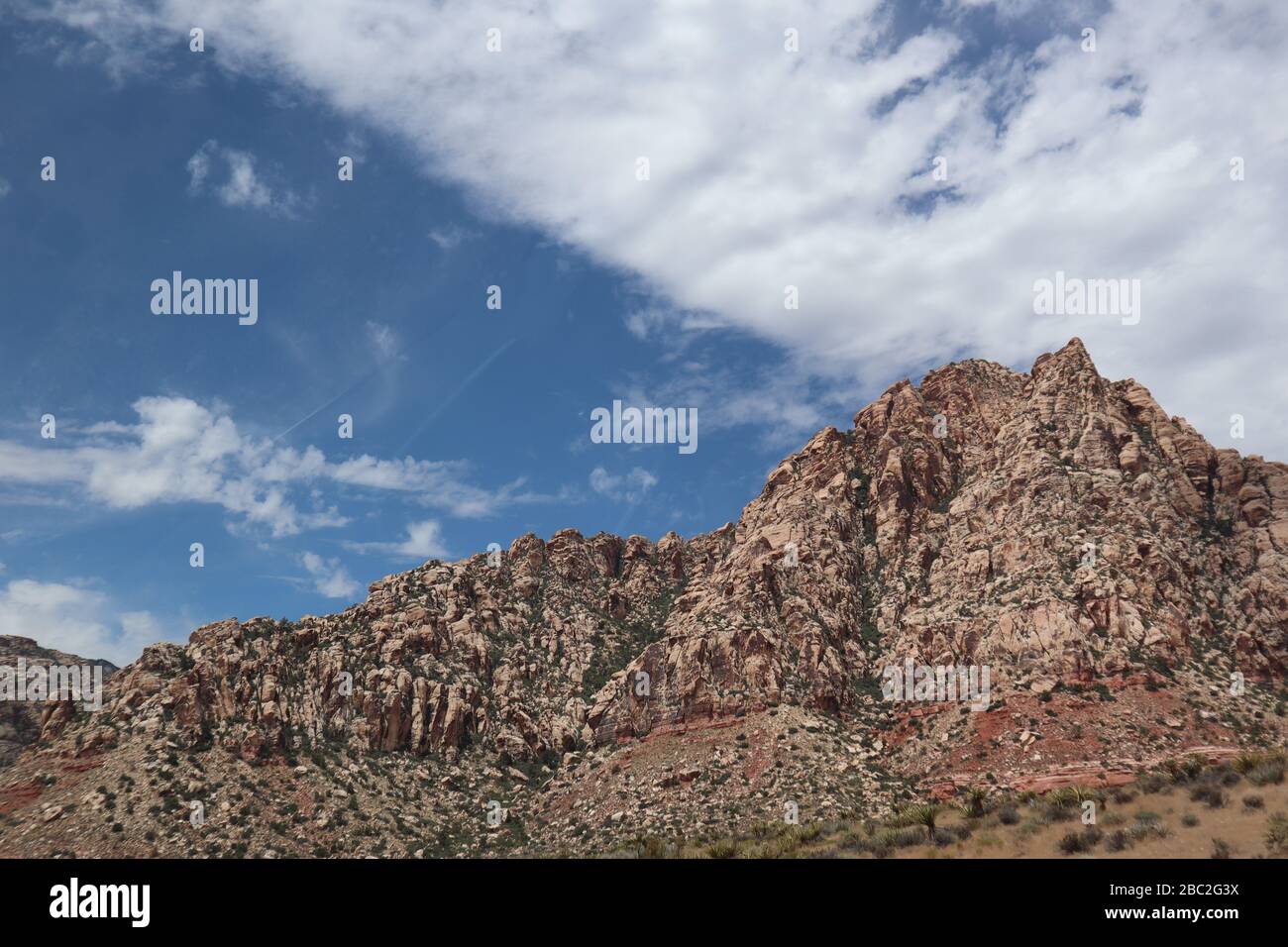 A picture of the rocks at Red Rock Canyon Stock Photo