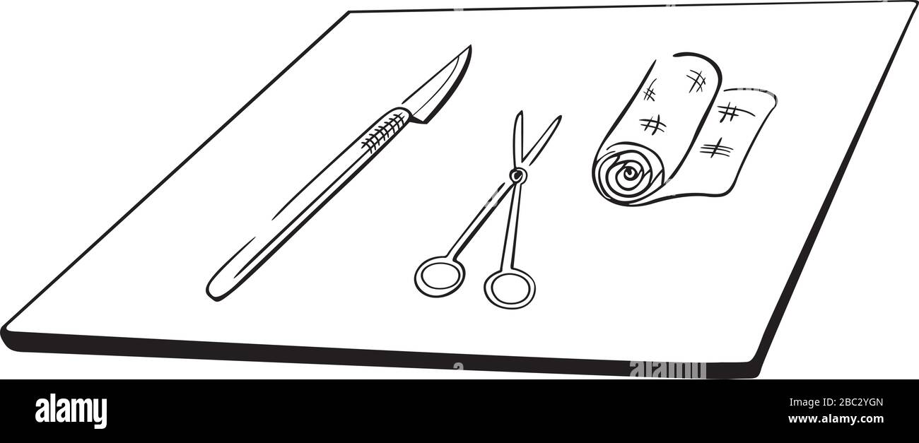 Surgical instrument Stock Vector