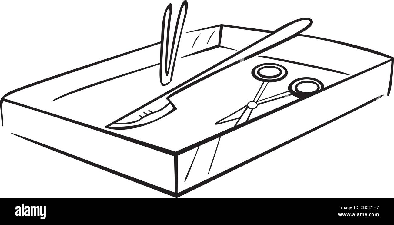 Surgical instrument Stock Vector
