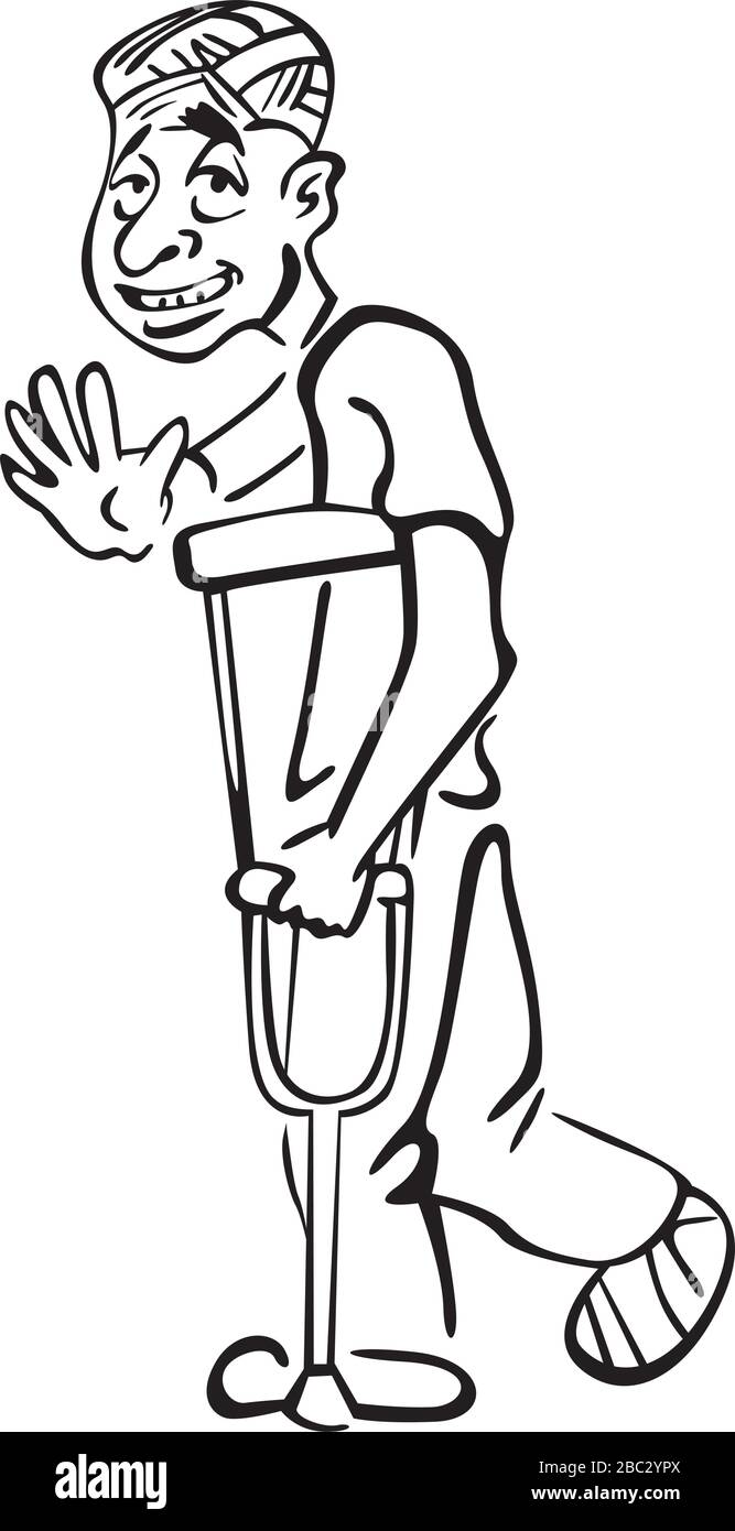 Lame white man Stock Vector Images - Alamy