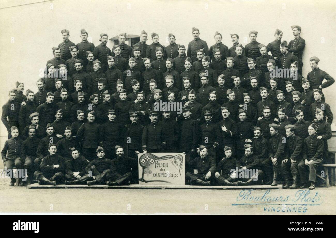 Groupe de militaires du 101e régiment d'infanterie (1 Stock Photo Alamy