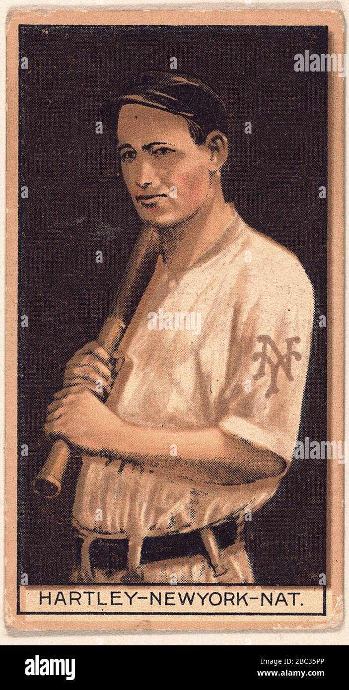 Grover Hartley, New York Giants, baseball card portrait Stock Photo