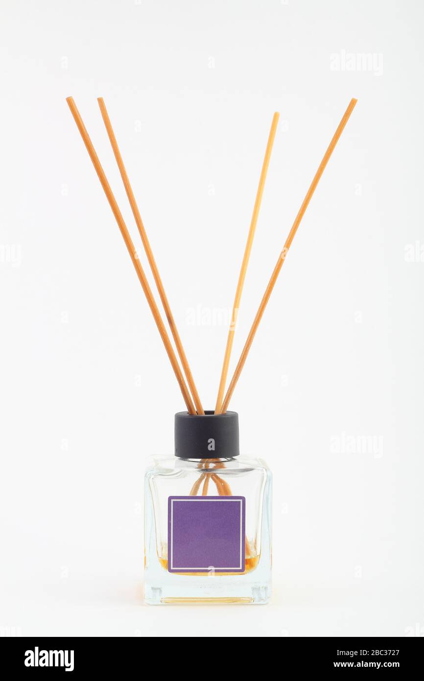 incense sticks in vase isolated on white Stock Photo Alamy