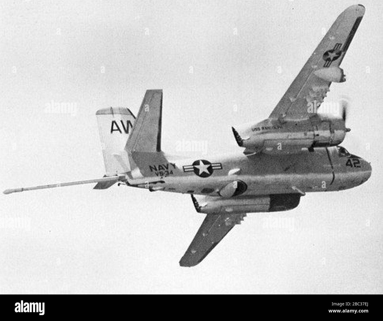 Grumman S-2D Tracker of VS-34 in flight in 1966 Stock Photo - Alamy