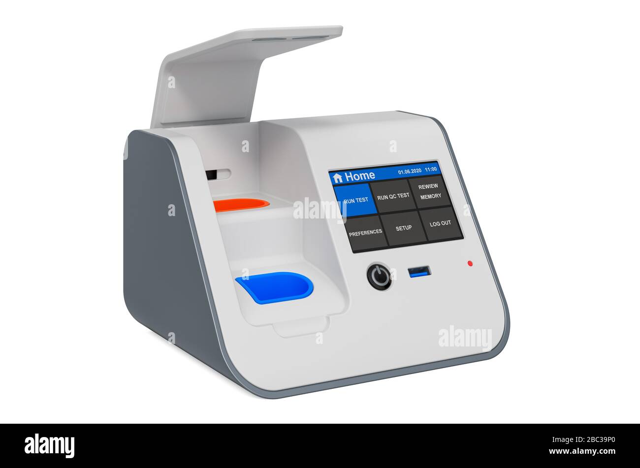 Labinabox test closeup. 3D rendering isolated on white background Stock Photo Alamy