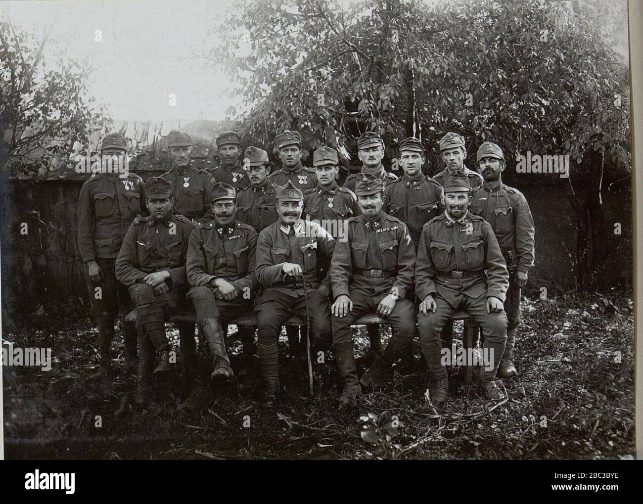 Gruppe von dekorierten Unteroffizieren und Mannschaften Infanterieregiment No.1. Stock Photo