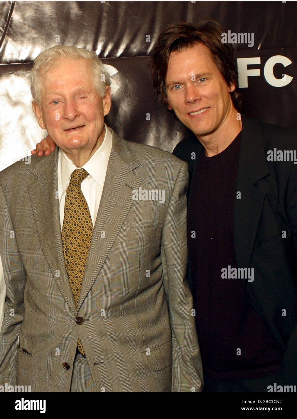 Kevin Bacon and his father Edmund attending the Arts & Business Council ...