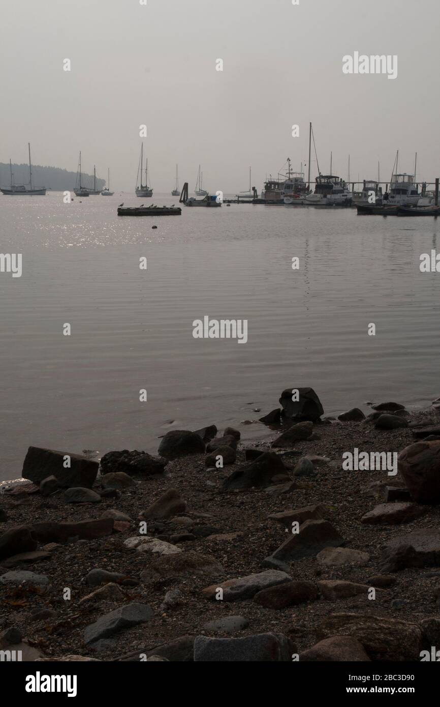 Penobscot Bay, Belfast, Maine Stock Photo Alamy