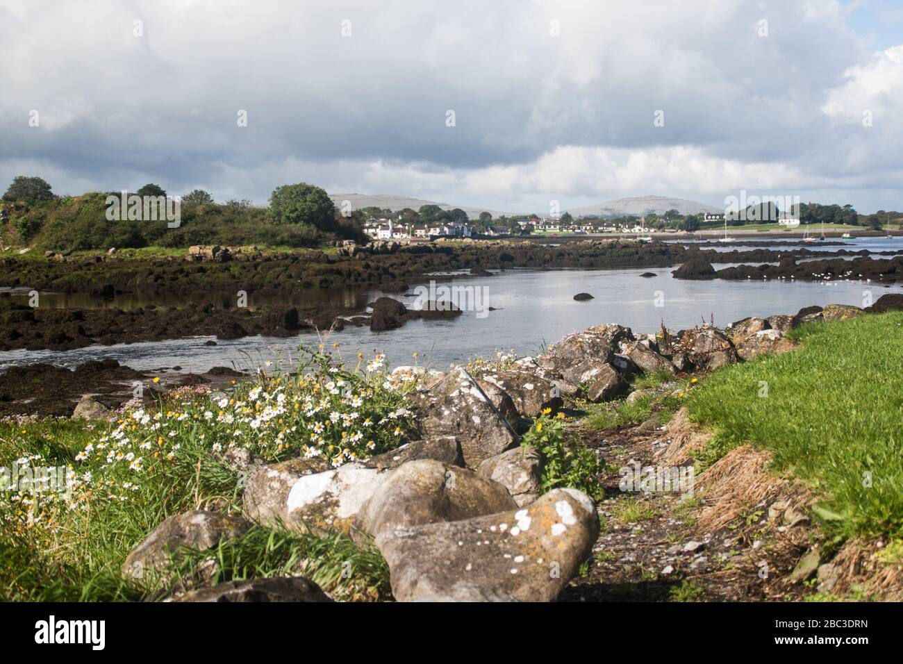Galway Bay near Dunguaire Castle, Kinvara, Ireland Stock Photo
