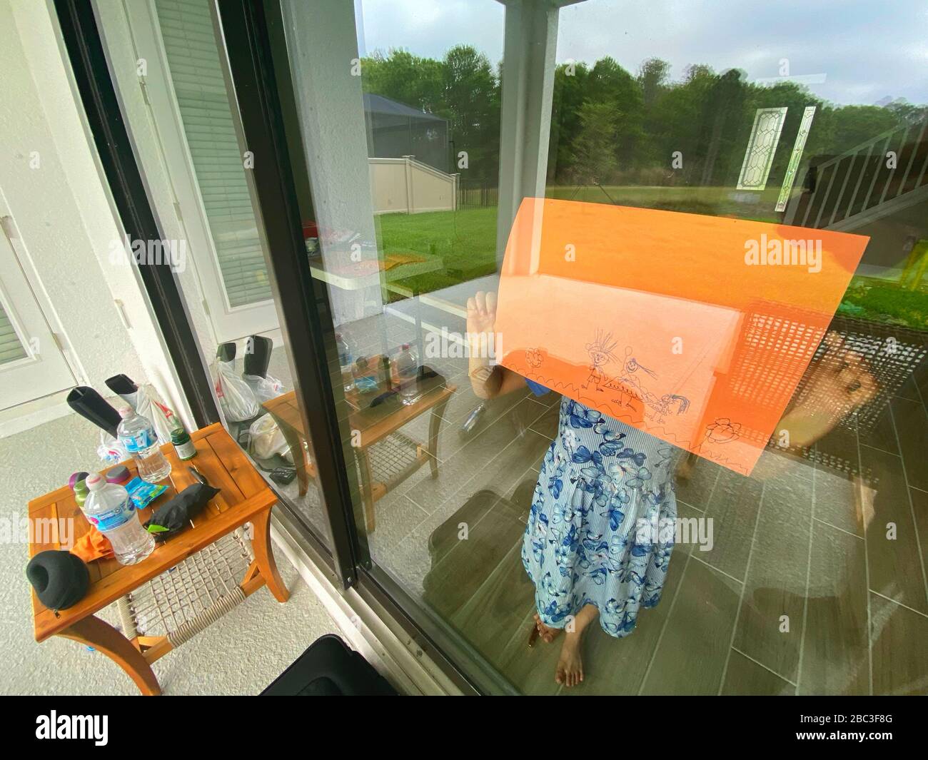 Arts and crafts through a glass window. Normalizing children’s life ...