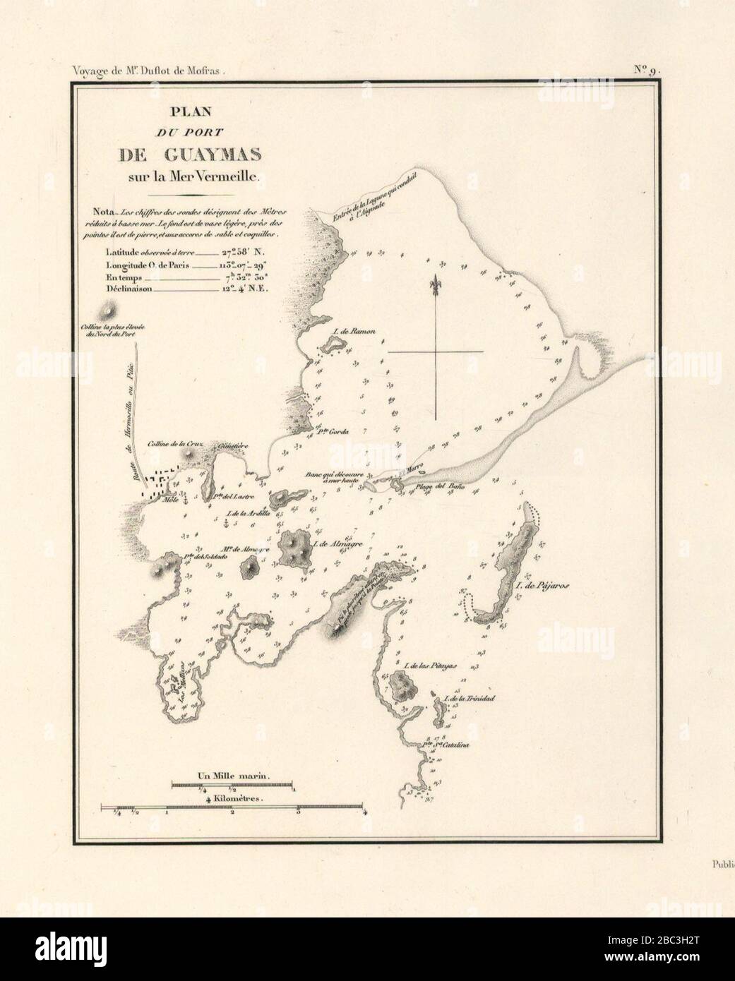 Guaymas en 1844. Stock Photo