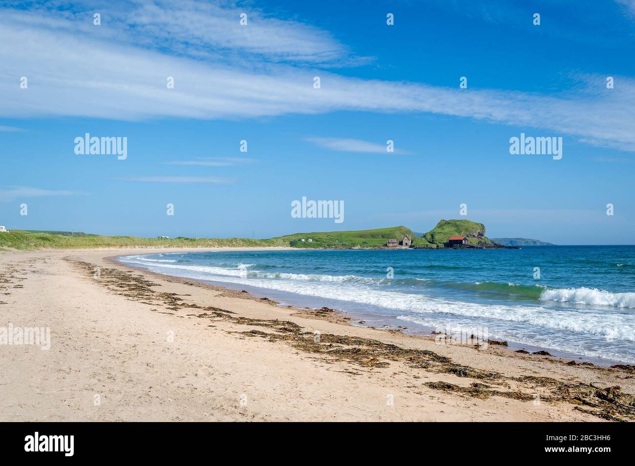 Kintyre peninsula sand beach landscape, Scotland Stock Photo