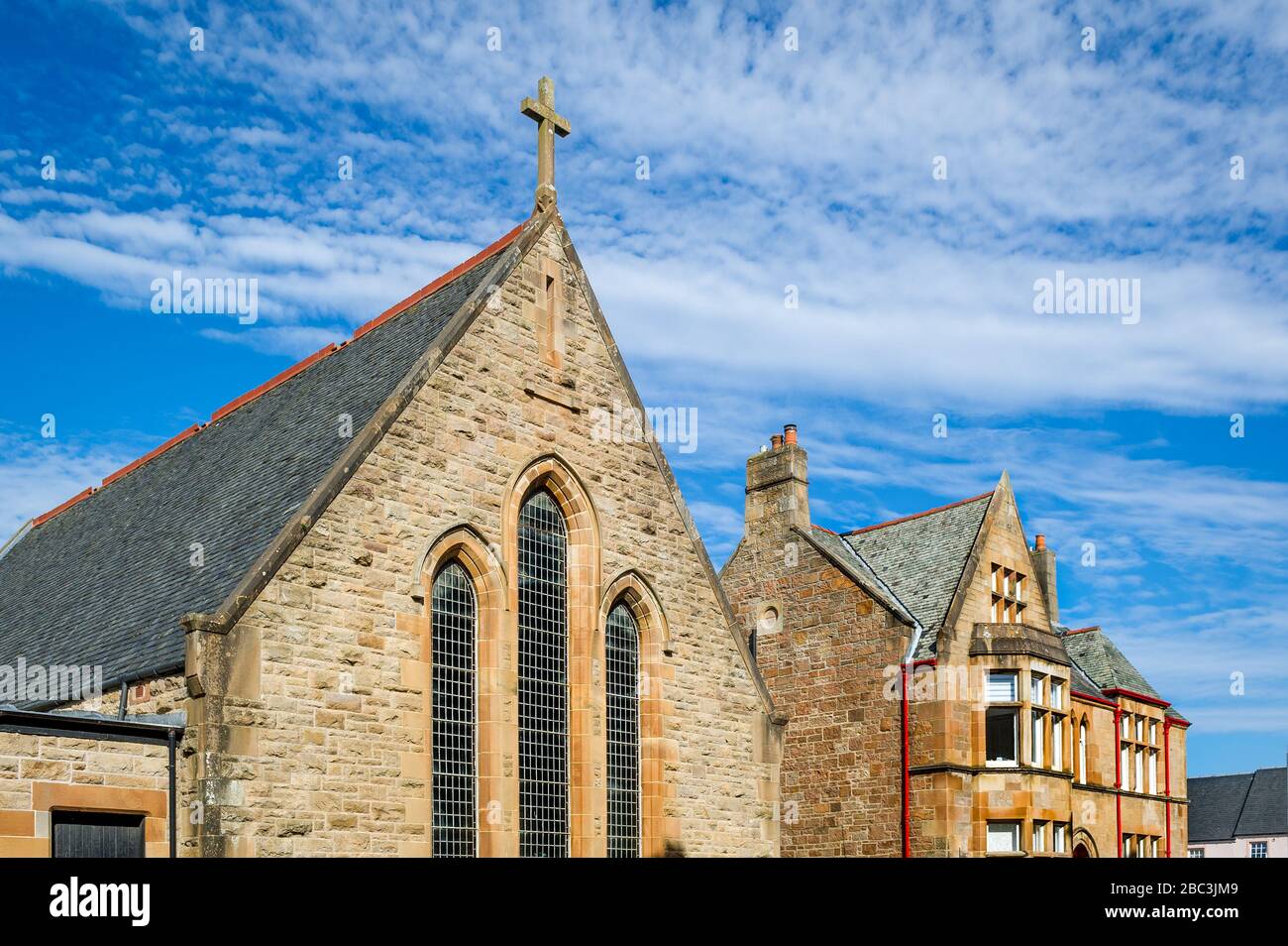 Old church at Campbeltown. Kintyre peninsula, Scotland Stock Photo