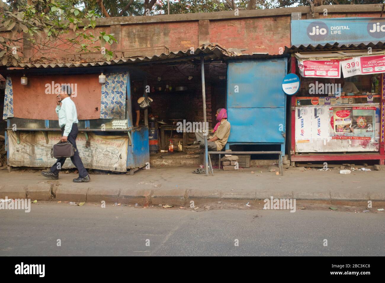 Streetlife, Kolkata, India Stock Photo