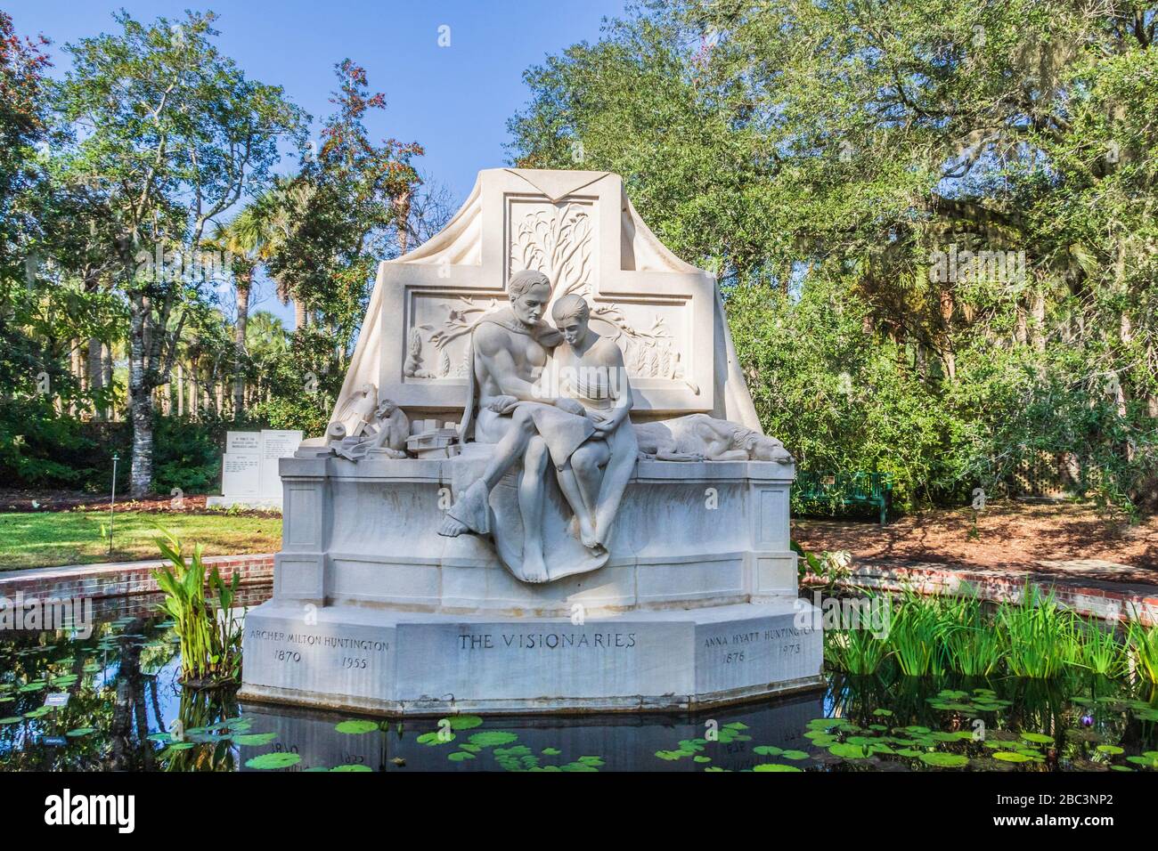 The Visionaries Sculpture in Brookgreen Gardens in South Carolina Stock