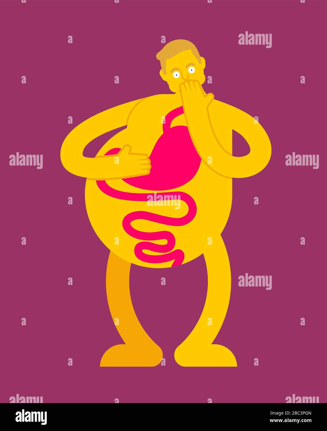 Bloated Female Stock Vector Images Alamy