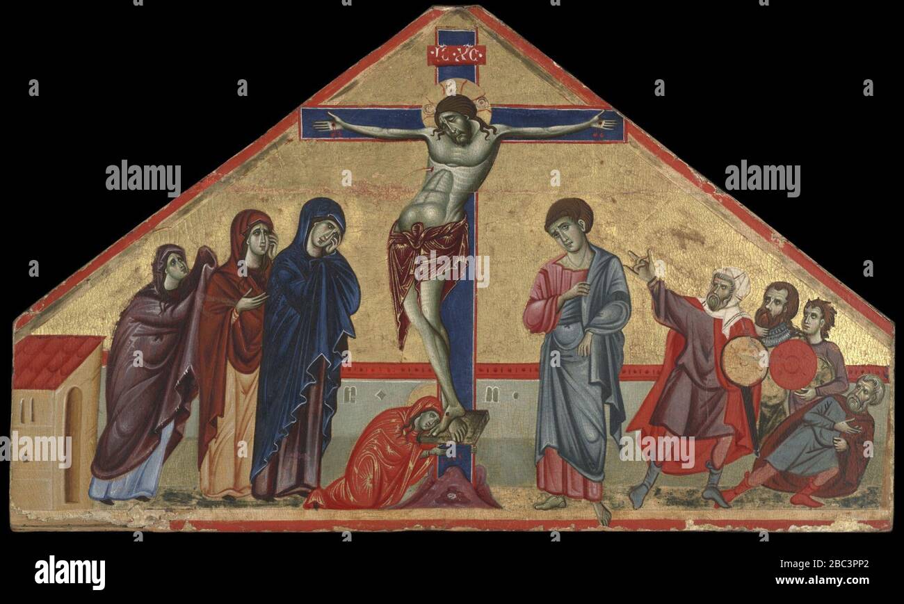 Guido da Siena - The Crucifixion - 1871 Stock Photo