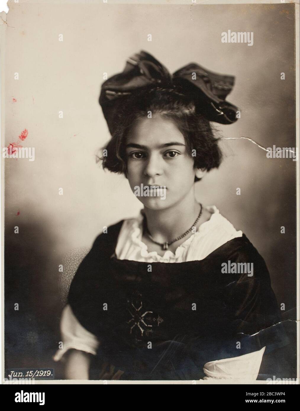 Guillermo Kahlo - Frida Kahlo, June 15, 1919 Stock Photo