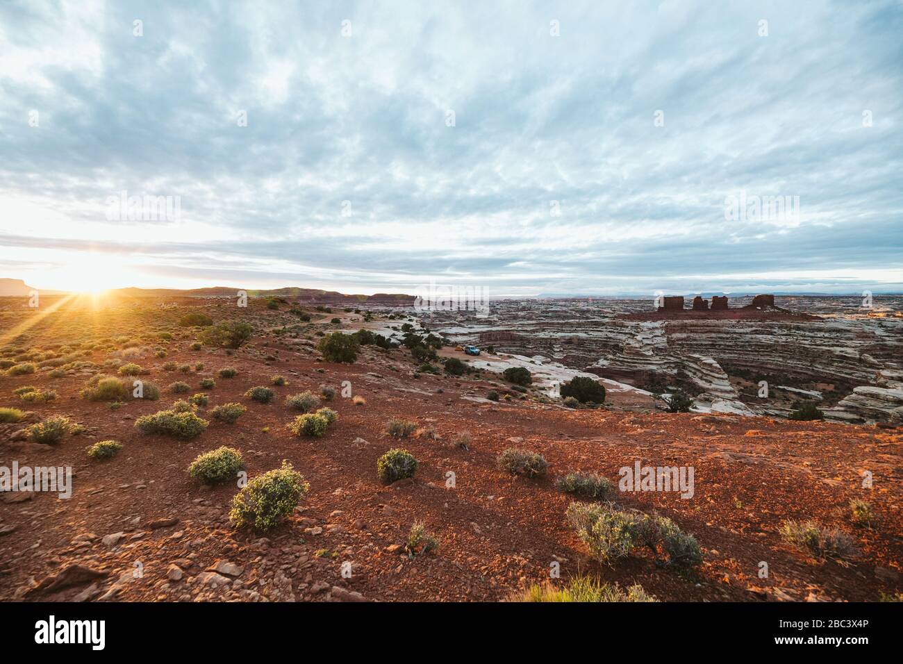 Sun Rise Utah Sunrise over utah road hi-res stock photography and images - Alamy