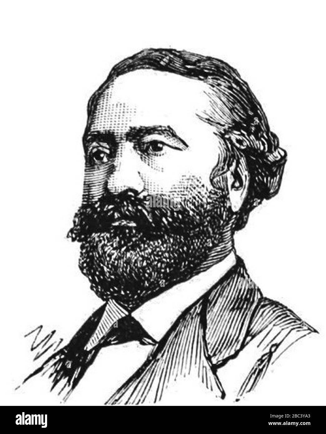Guinot Charles (L'Illustration 1876-04-08). Stock Photo