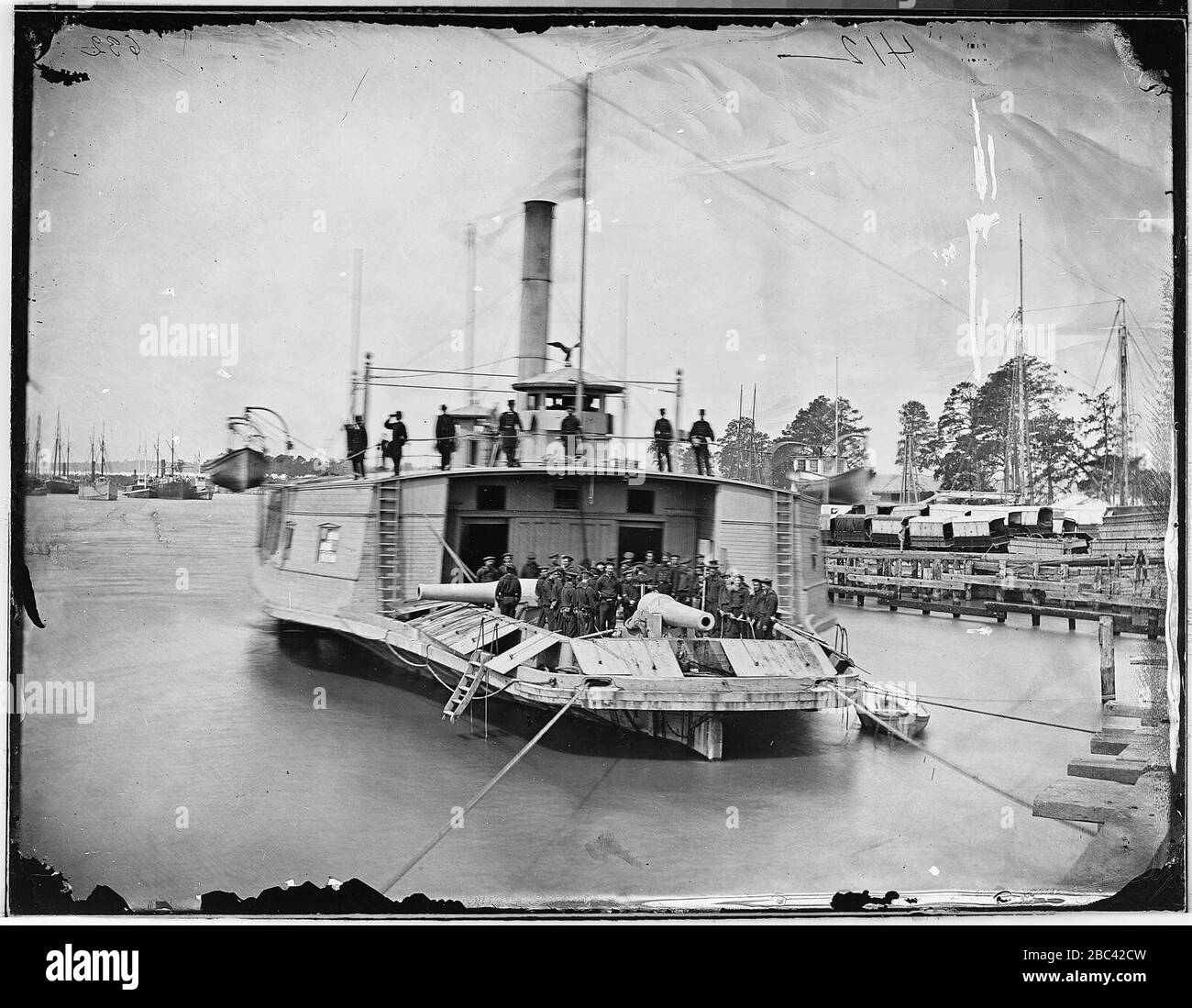 Gun boat on the Pamunkey River, Va (4167040838) (2 Stock Photo Alamy