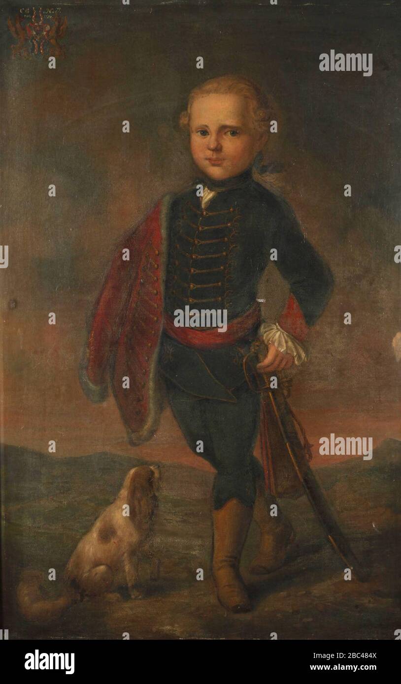 Gustav Otto Müller - Portrait des Johann Carl Gottlob von Nostitz und Jänckendorf. Stock Photo