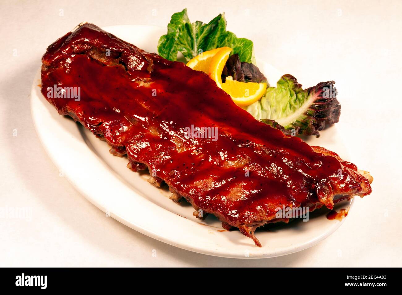 Barbeque beef ribs, by James D Coppinger/Dembinsky Photo Assoc Stock Photo
