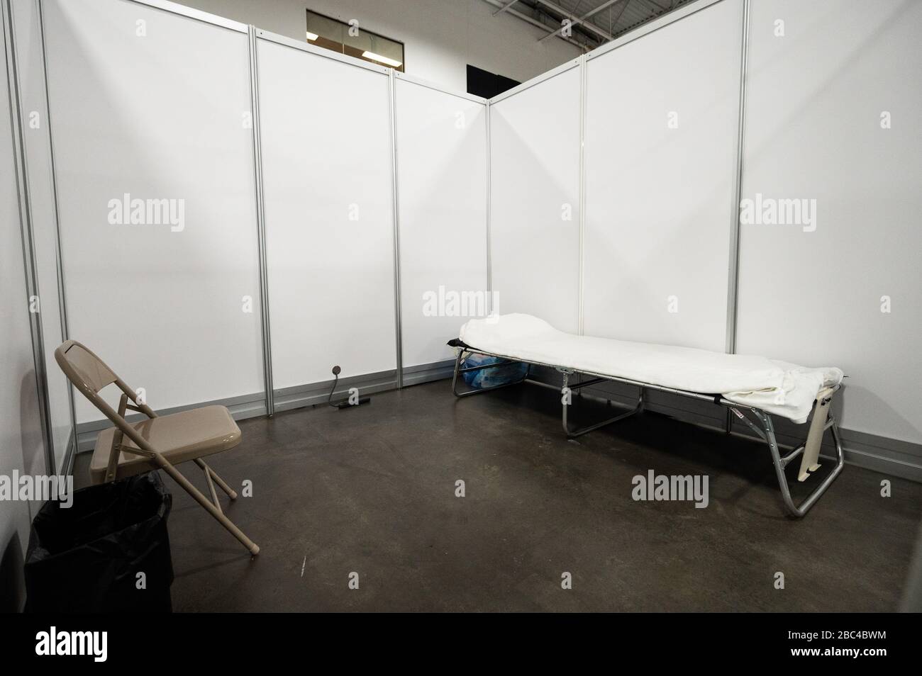 An interior view of the Field Medical Station at the Meadowlands