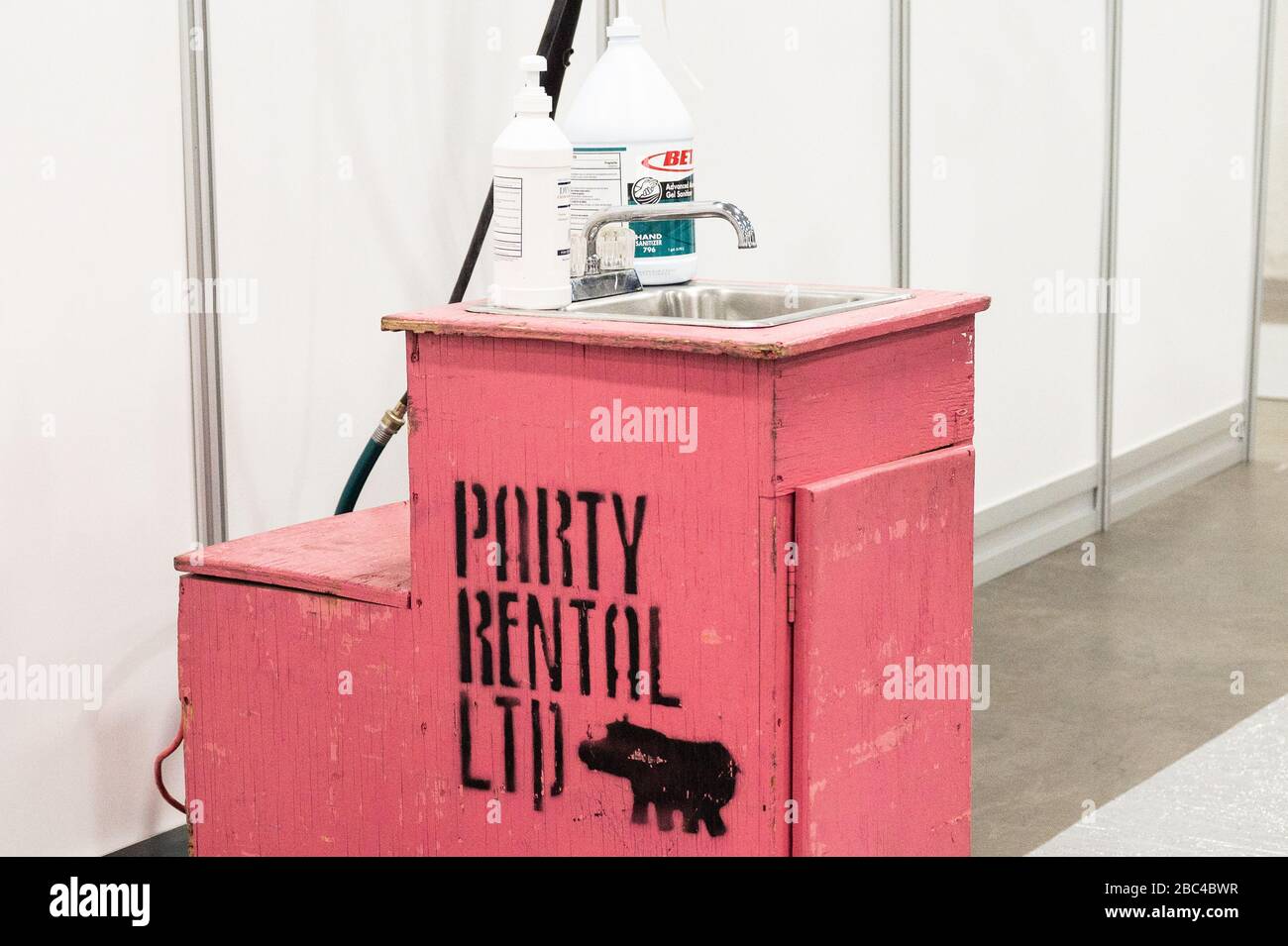 An interior view of the Field Medical Station at the Meadowlands