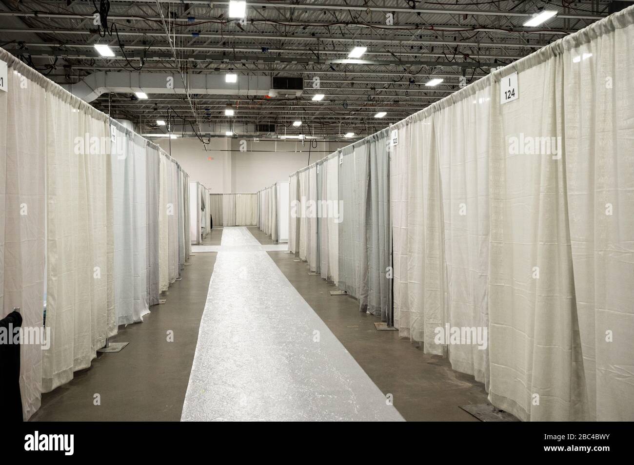 An interior view of the Field Medical Station at the Meadowlands